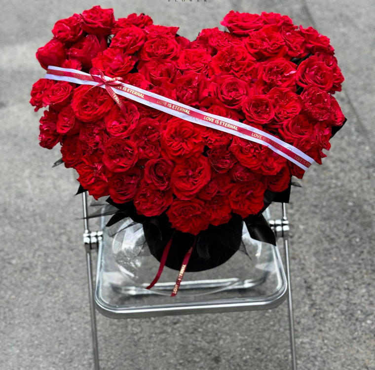 Red Heart Flower