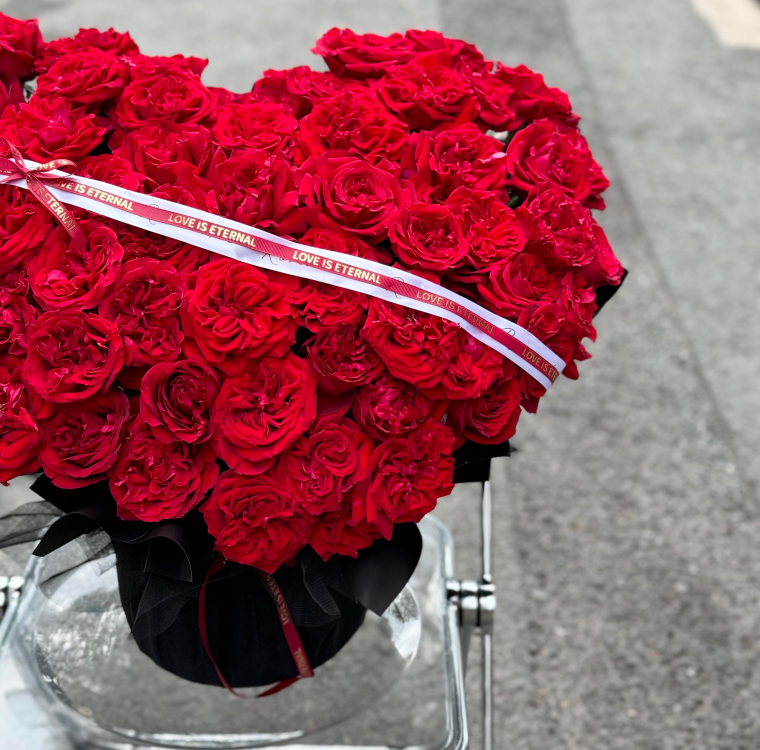 Red Heart Flower